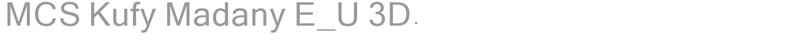 MCS Kufy Madany E_U 3D. font preview